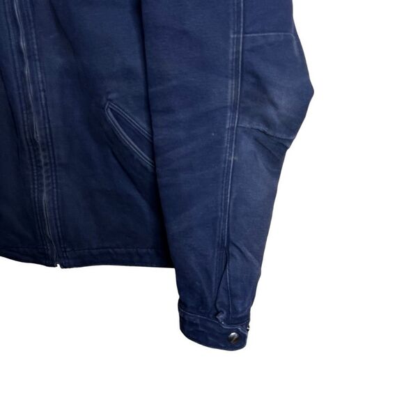 Carhartt Detroit Navy Jacket Medium Tall - Picture 2 of 6